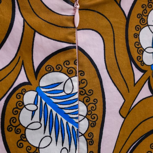 Marni SS/18 Caramel Desert-Print Leaf Short-Sleeve Blouse - Picture 8 of 11